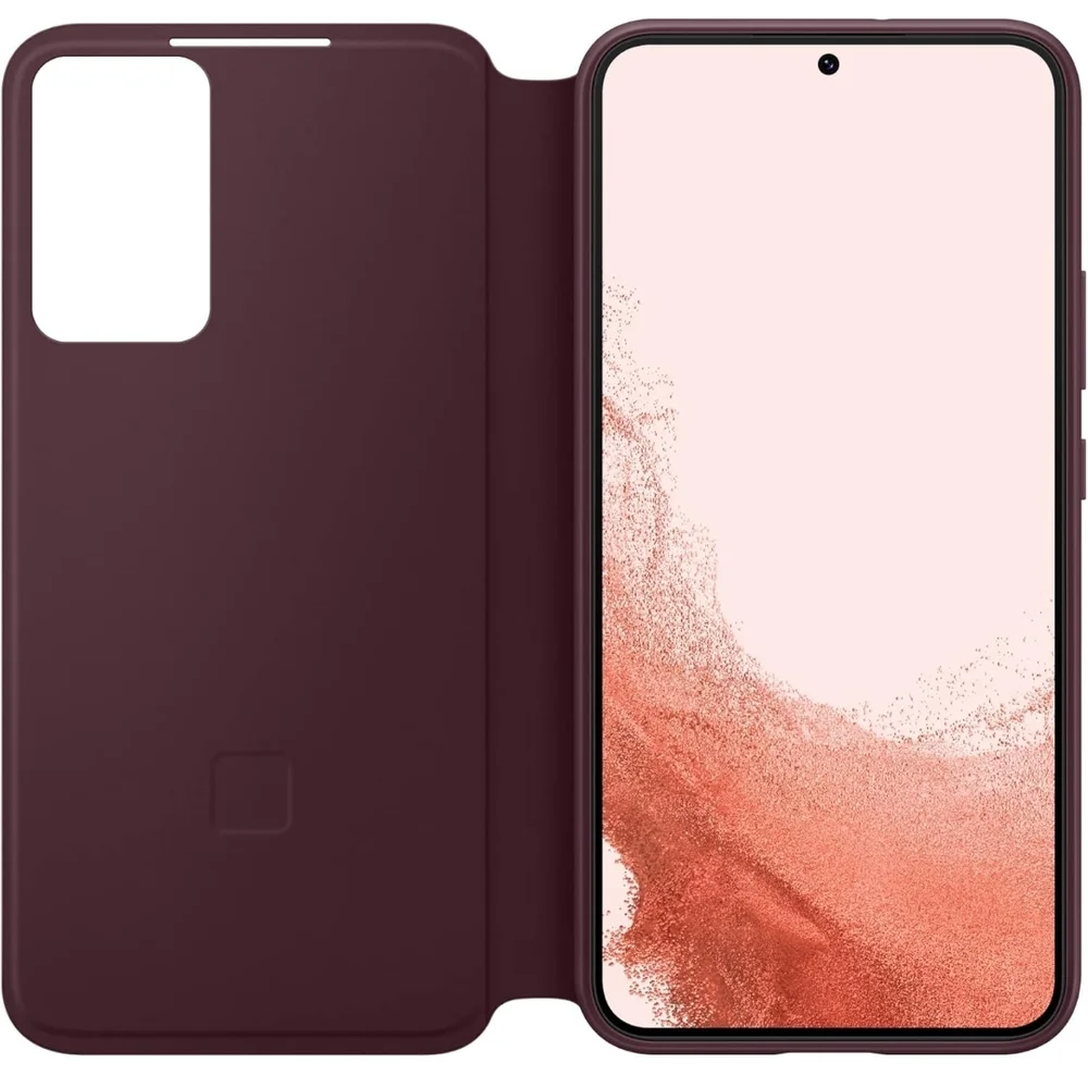 Samsung Galaxy S22+ S-View Flip Cover - Burgundy
